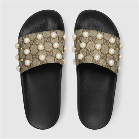 women's gucci slides with diamond shoes|Gucci slides women size 36.